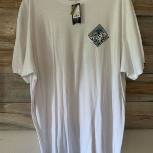 Salty Crew White Tee with Nautical Graphic